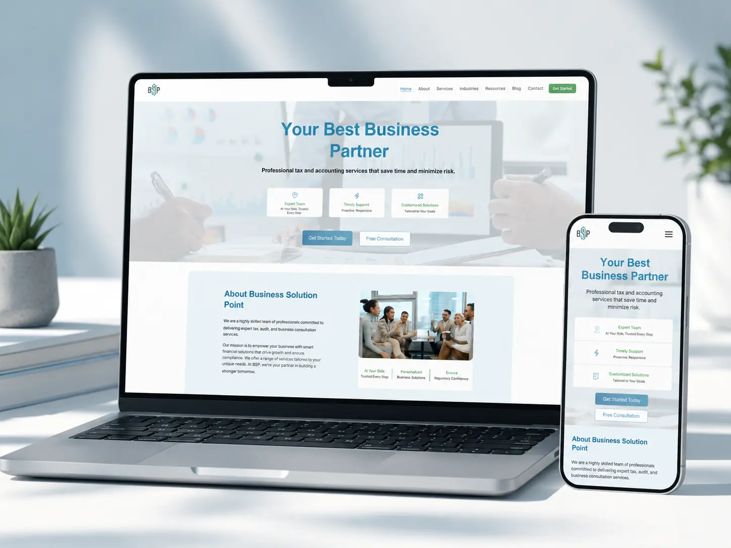 Business Solution Point / Consultancy Website